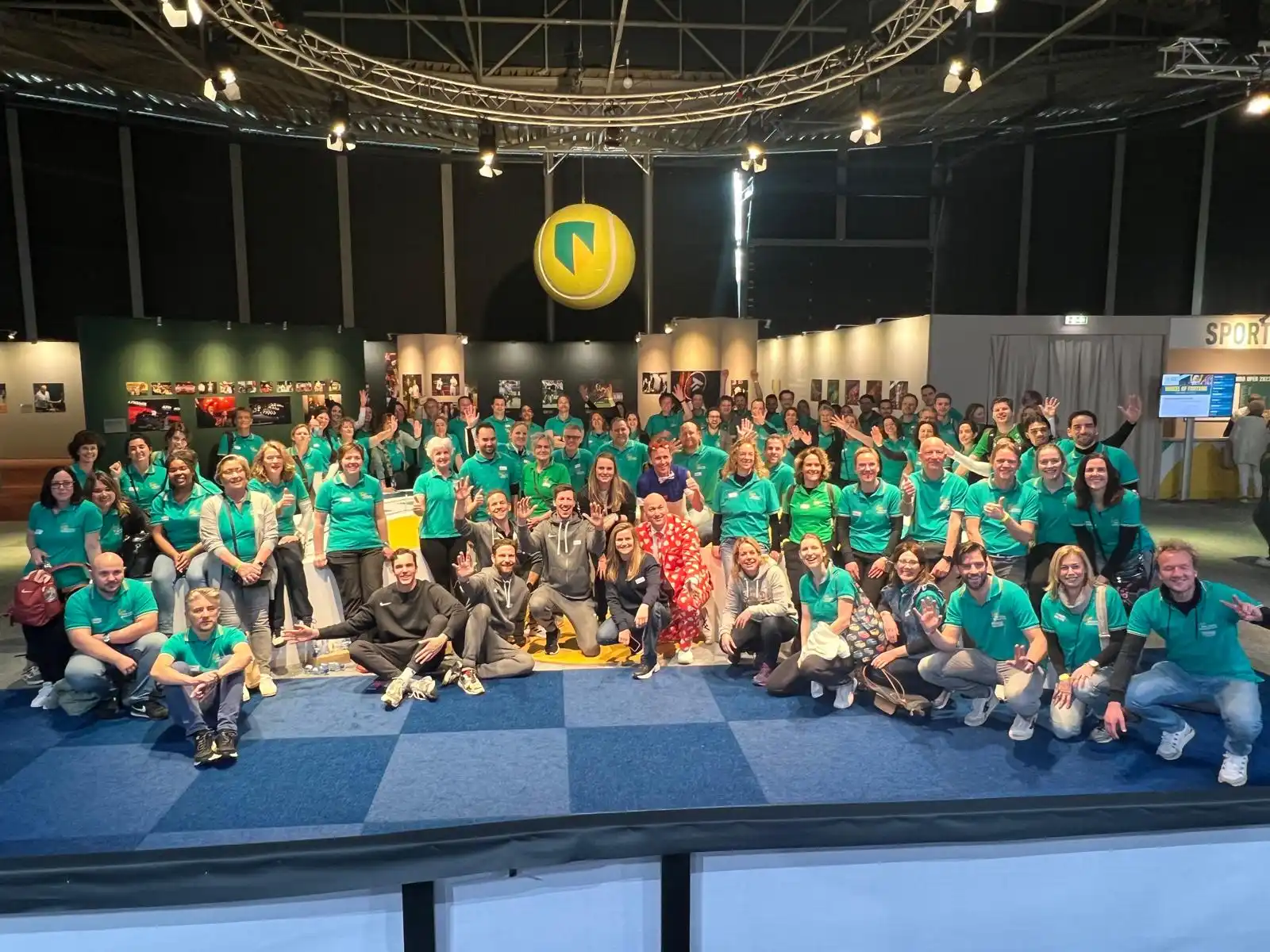 Sport event i.s.m. ABN AMRO en de ABN AMRO Foundation — groepsfoto organisatie