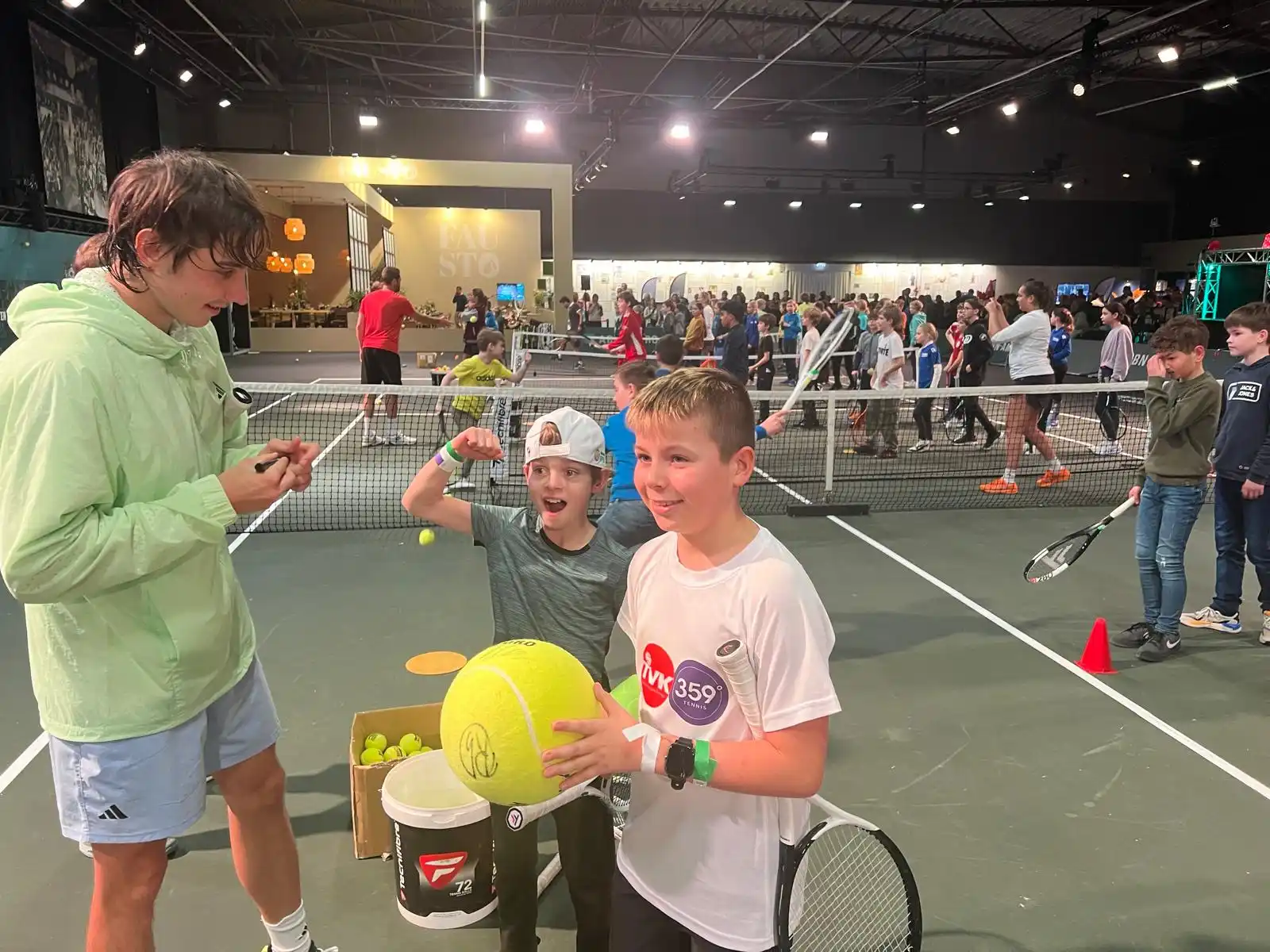 Groepsfoto deelnemers ABN AMRO World Tennis Tournament